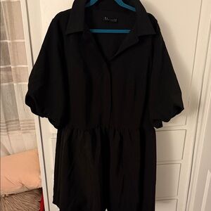 Black Eloquii Collared Dress